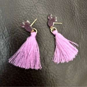 Disney Purple Tassel earrings